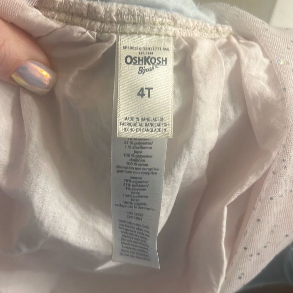 Oshkosh Unicorn Skirtall Sz 4T- Toddler Girl - Picture 9 of 10